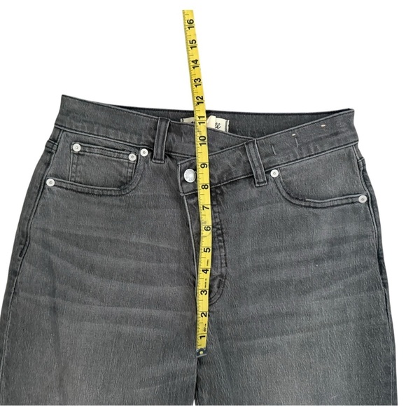 Madewell 90s Straight Jean Burwick Wash: Cross-Tab Gray Size 27 High Waist - Picture 5 of 13